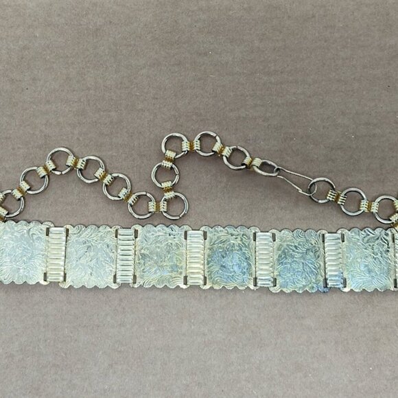 Vintage Unbranded Gold Metal Women's Belt Small - Picture 10 of 11